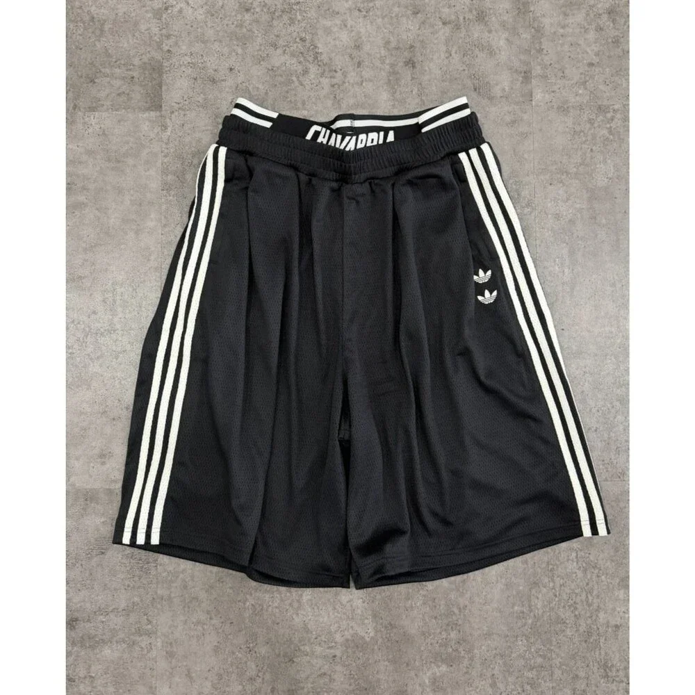 Willy Chavarria x Adidas Oversized LayeredMesh Basketball Shorts Size LRG KR8682